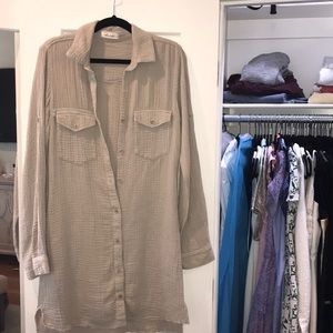 Bella Dahl cotton long sleeve dress